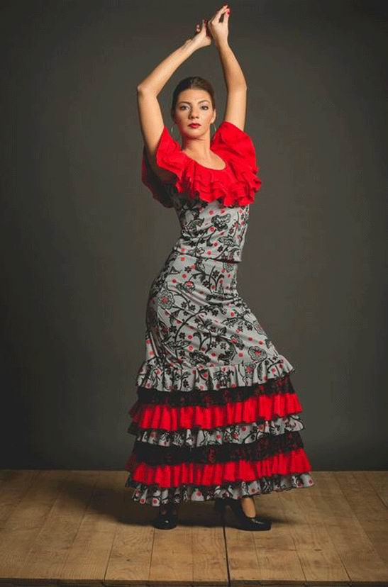 Falda para Baile Flamenco Lozoya. Davedans